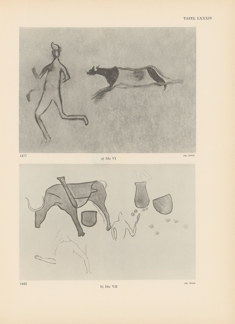 Leo Frobenius - Ekade Ektab die Felsbilder Fezzans Pl.75