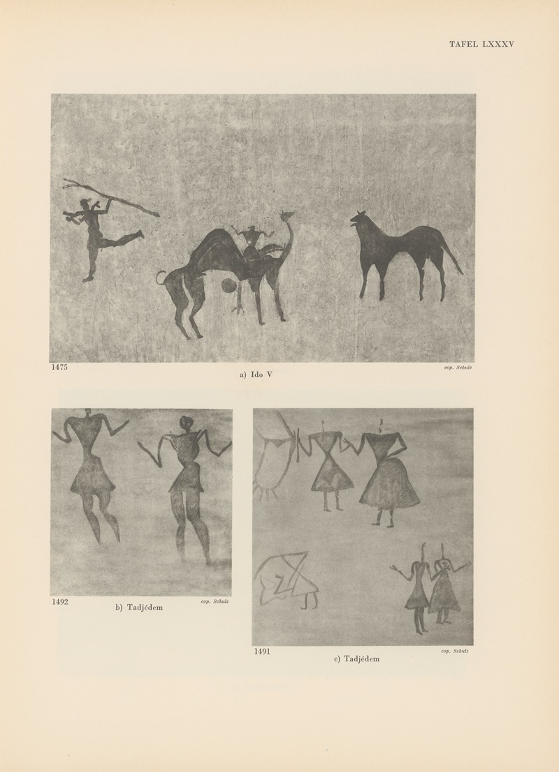 Leo Frobenius - Ekade Ektab die Felsbilder Fezzans Pl.76