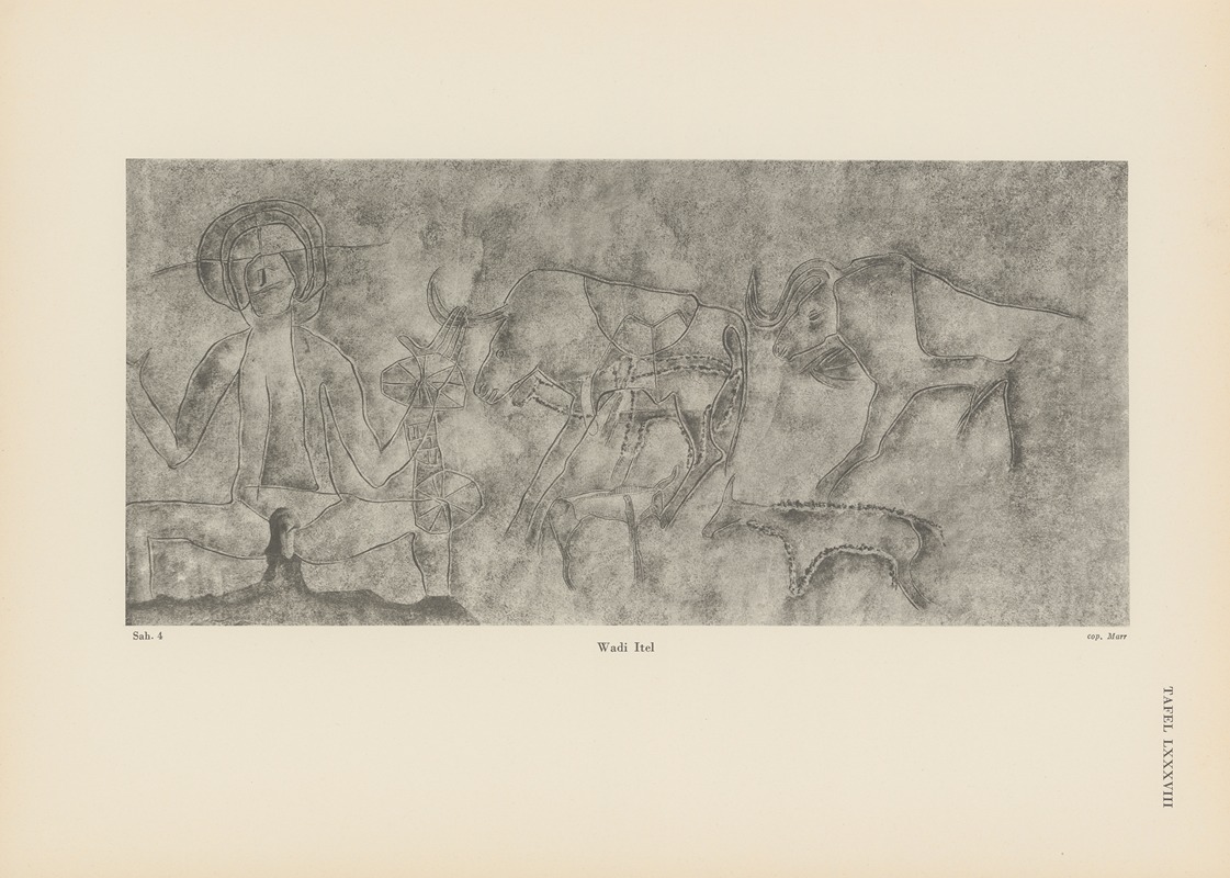 Leo Frobenius - Ekade Ektab die Felsbilder Fezzans Pl.78