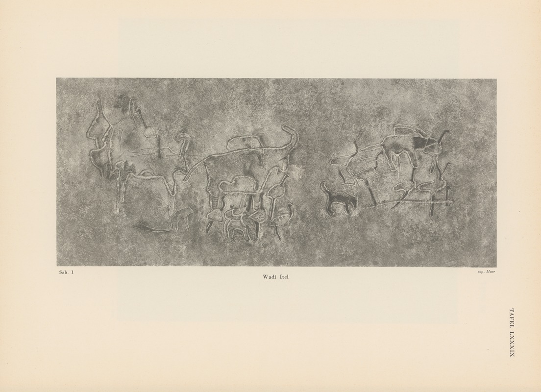 Leo Frobenius - Ekade Ektab die Felsbilder Fezzans Pl.79