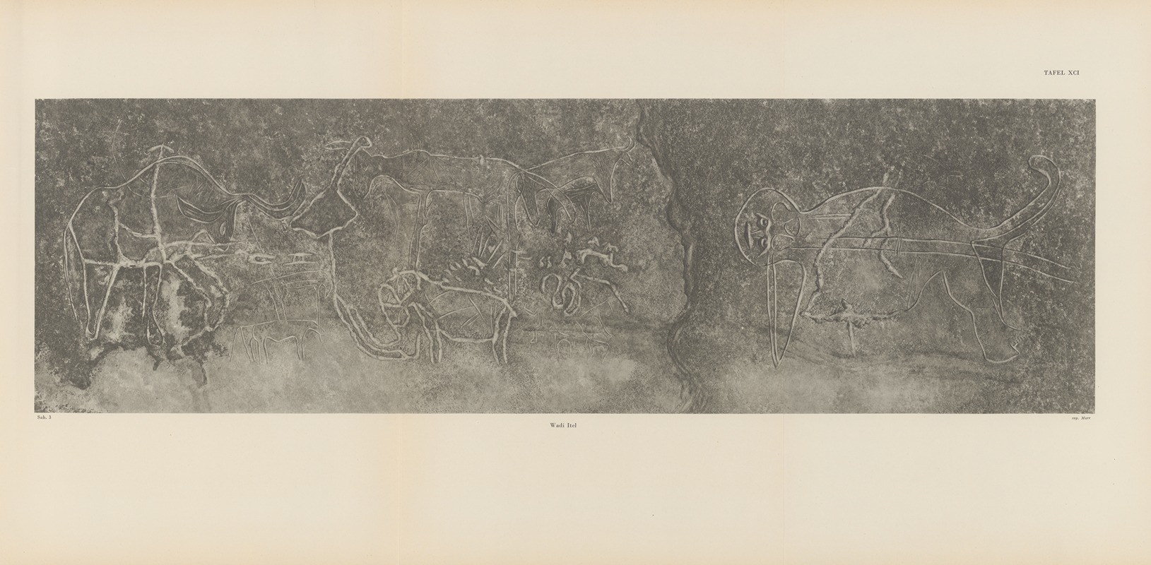 Leo Frobenius - Ekade Ektab die Felsbilder Fezzans Pl.81