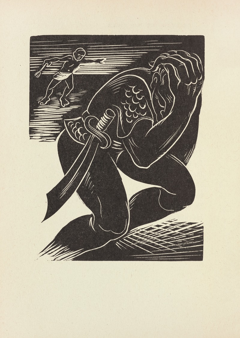Letterio Calapai - The giant holler out, he hold him head