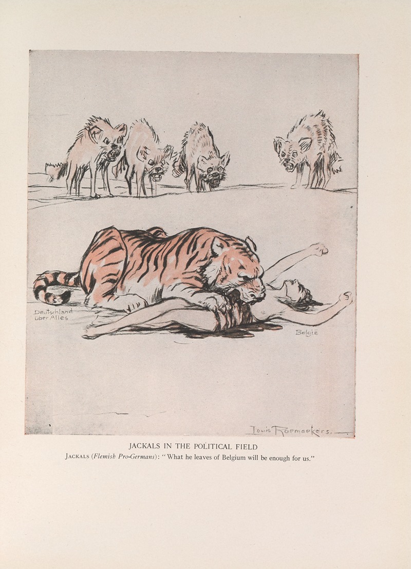 Louis Raemaekers - Jackals in the Political Field
