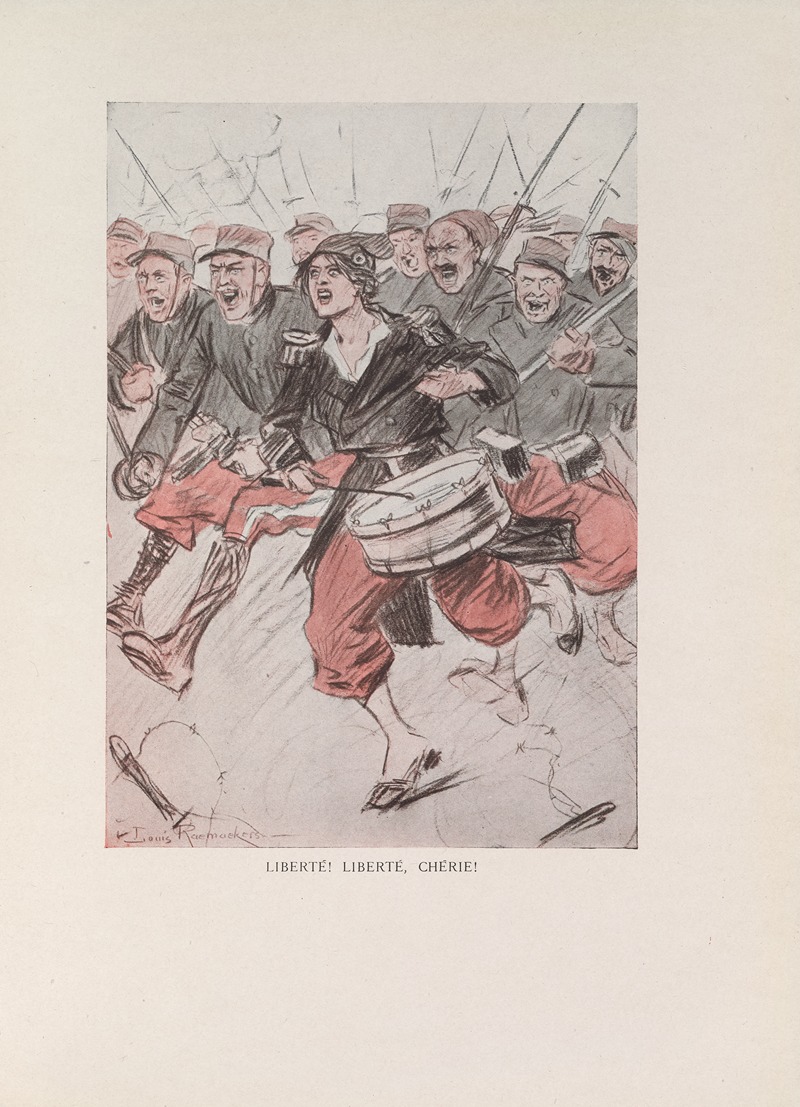 Louis Raemaekers - Liberté! Liberté, Cherie!