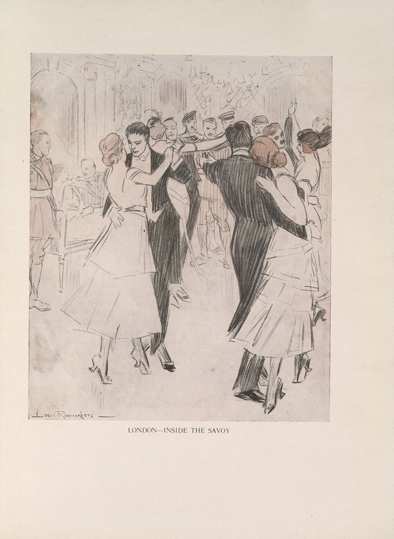 Louis Raemaekers - London—Inside the Savoy