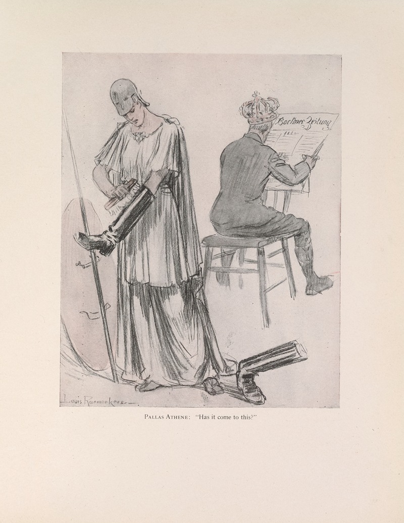 Louis Raemaekers - Pallas Athene