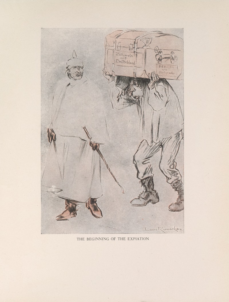 Louis Raemaekers - The Beginning of the Expiation