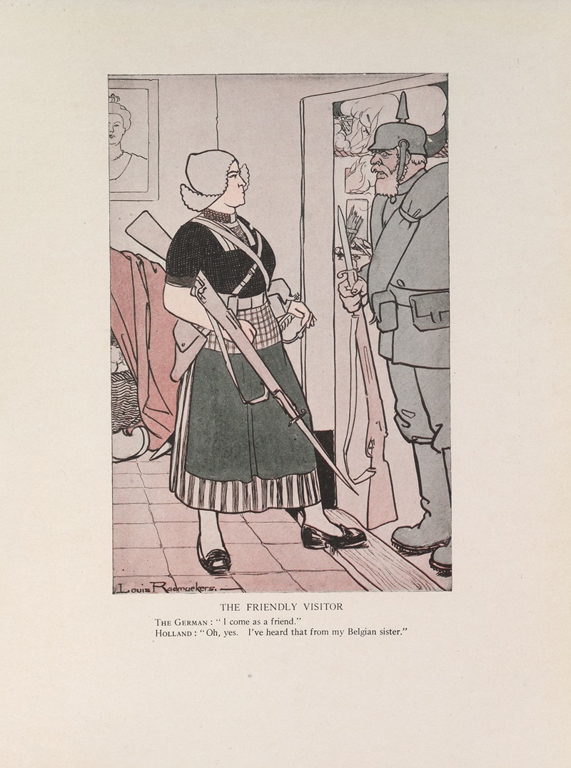 Louis Raemaekers - The Friendly Visitor