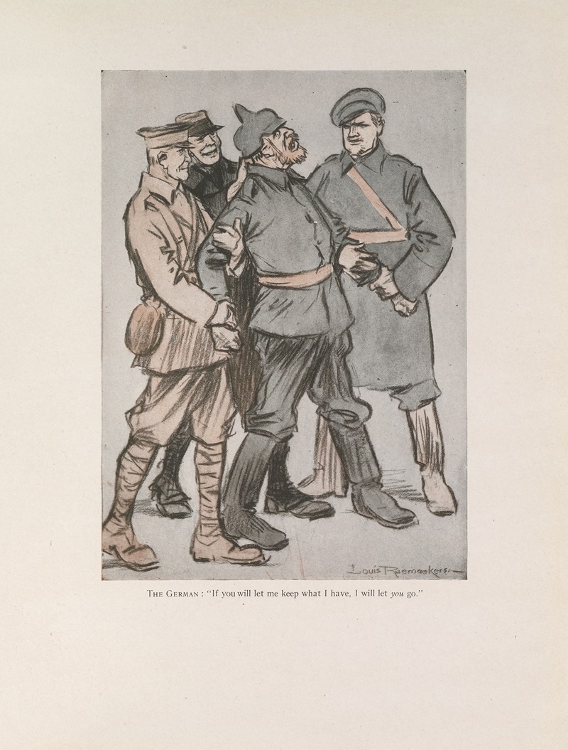Louis Raemaekers - The German Offer
