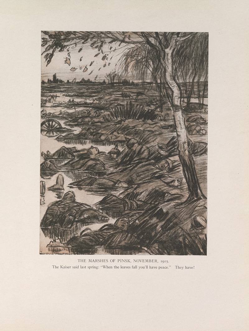 Louis Raemaekers - The Marshes of Pinsk