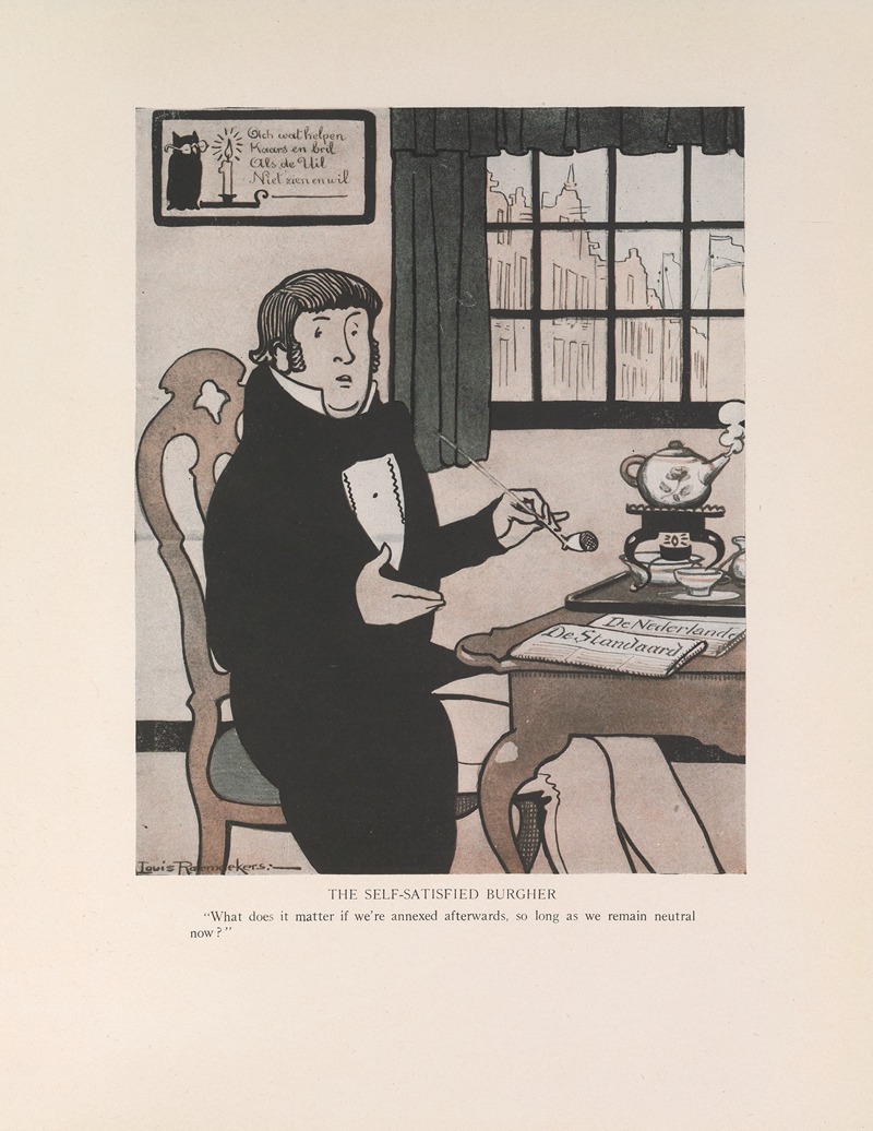 Louis Raemaekers - The Self-satisfied Burgher