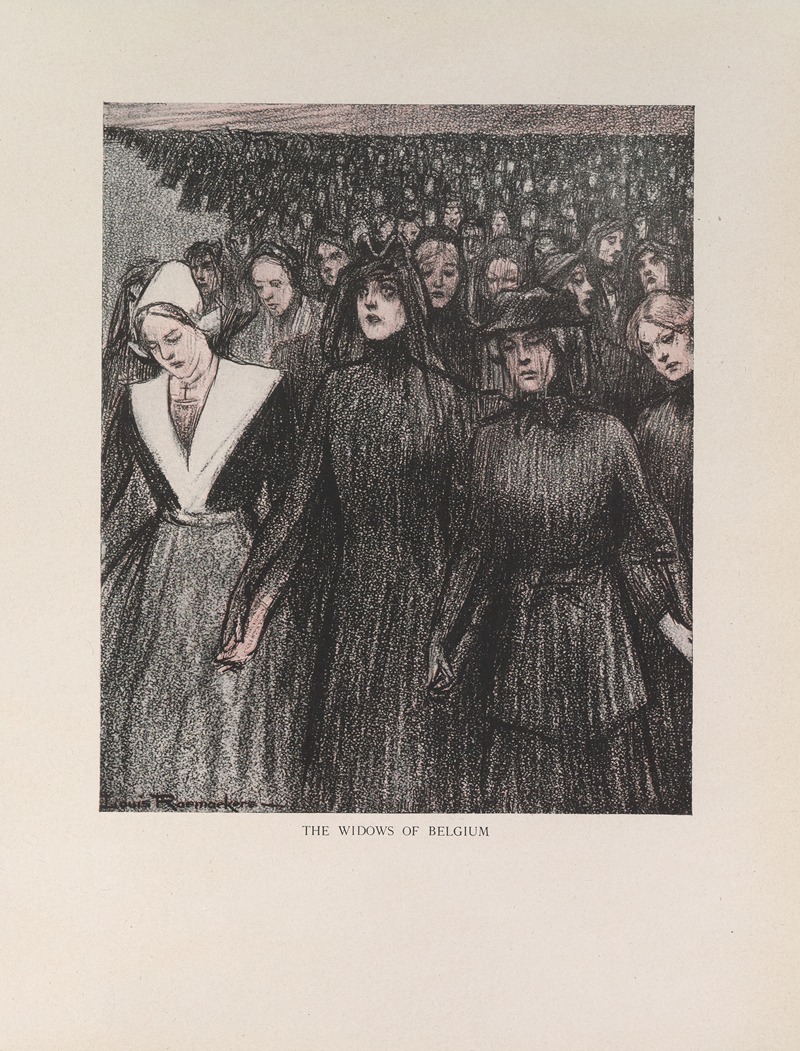 Louis Raemaekers - The Widows of Belgium
