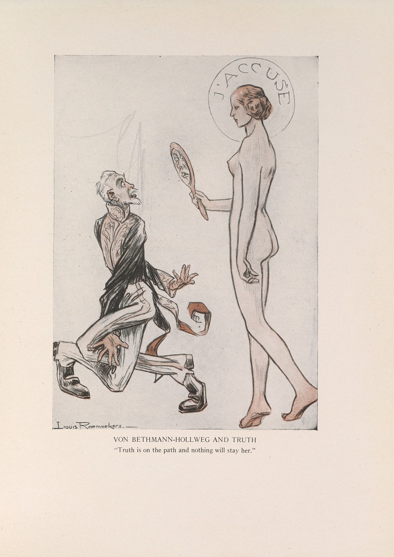Louis Raemaekers - Von Bethmann-Hollweg and Truth