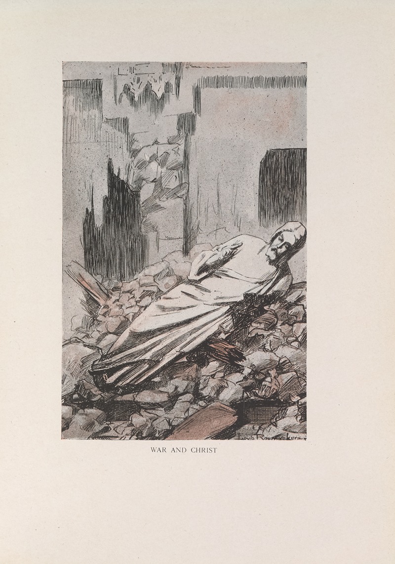 Louis Raemaekers - War and Christ