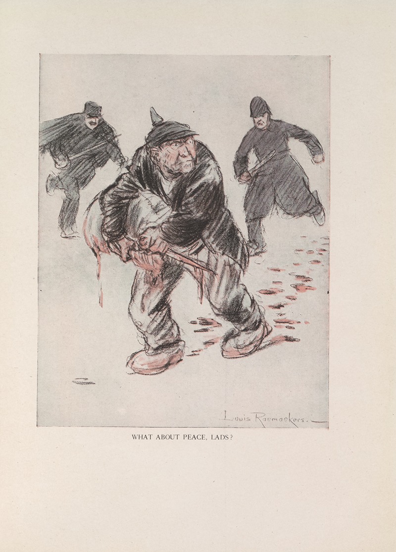 Louis Raemaekers - What About Peace, Lads