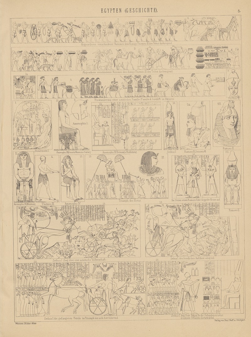 Ludwig Weisser - Bilder-Atlas zur Weltgeschichte Pl.005