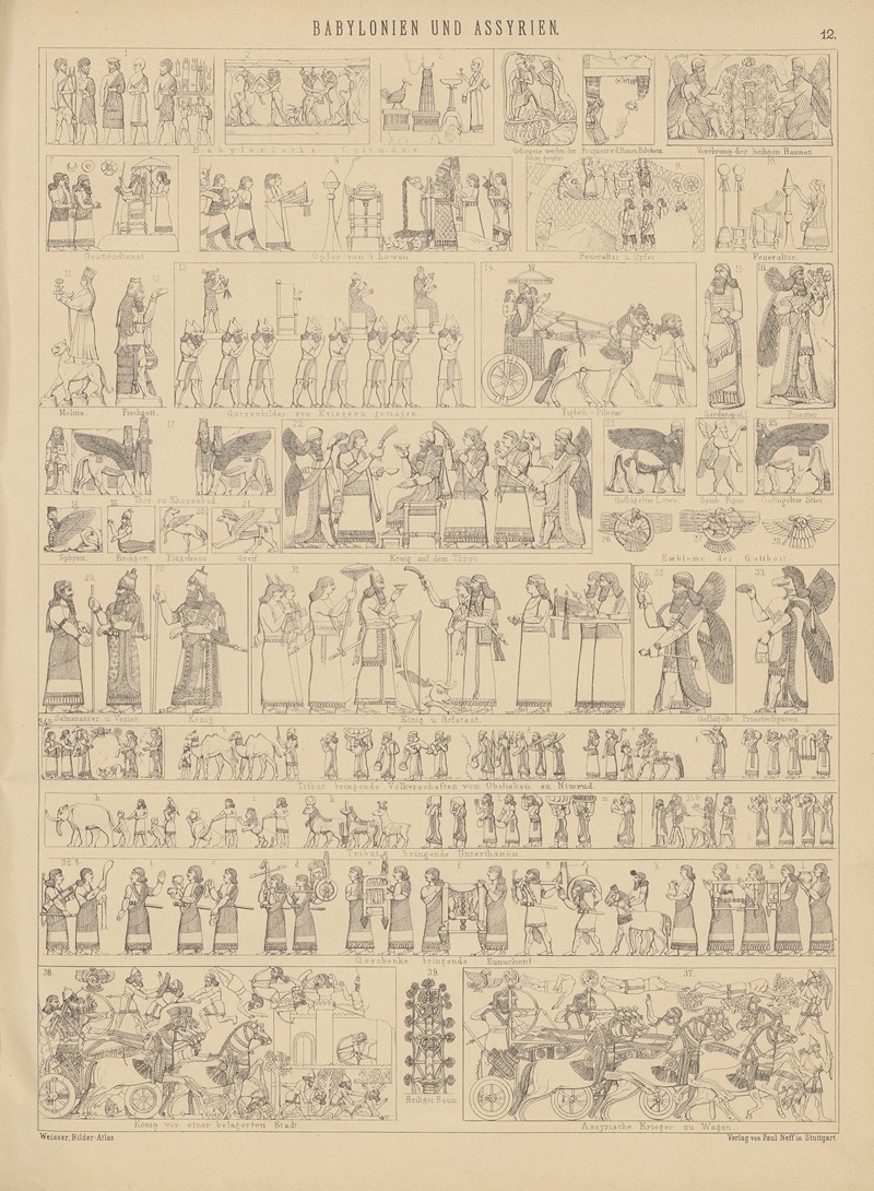 Ludwig Weisser - Bilder-Atlas zur Weltgeschichte Pl.012