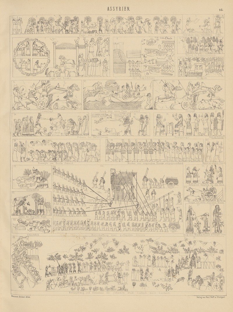 Ludwig Weisser - Bilder-Atlas zur Weltgeschichte Pl.014