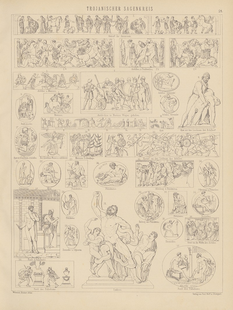 Ludwig Weisser - Bilder-Atlas zur Weltgeschichte Pl.021