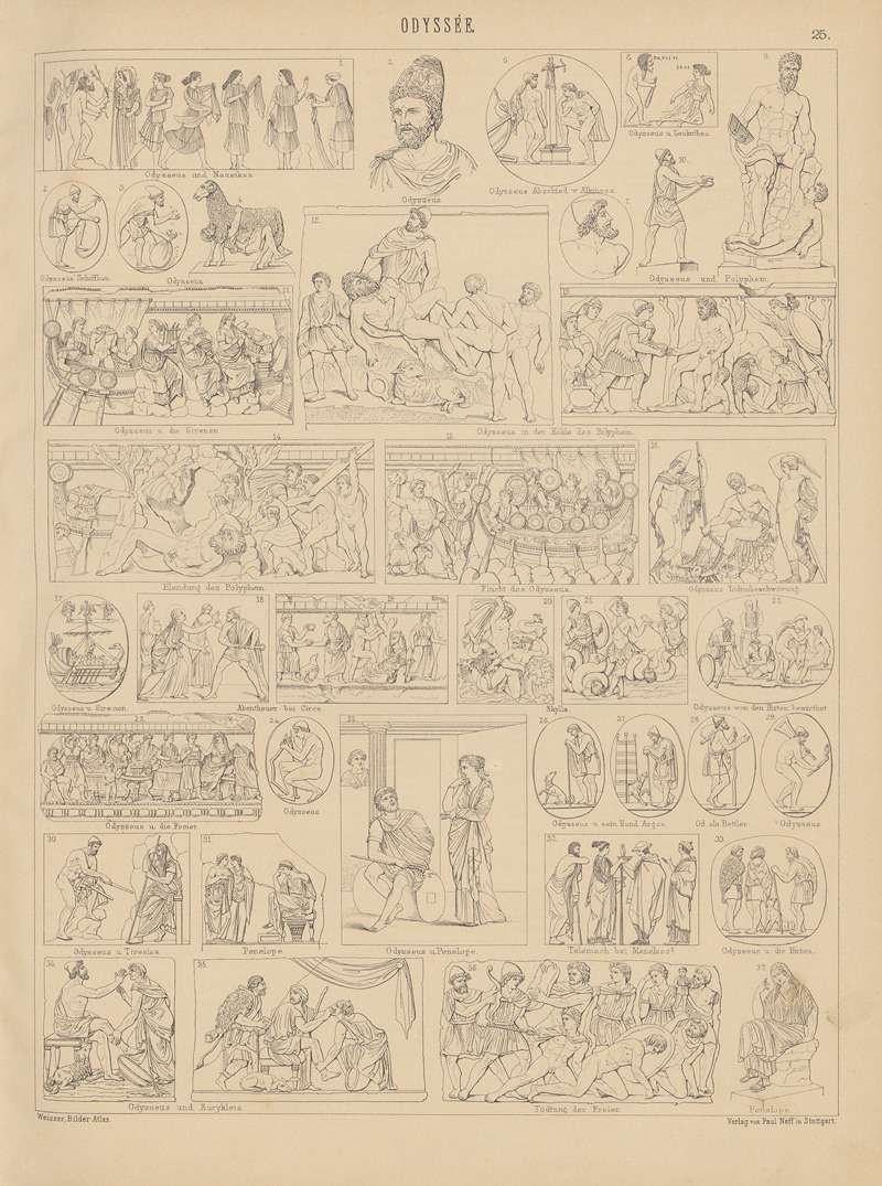 Ludwig Weisser - Bilder-Atlas zur Weltgeschichte Pl.025