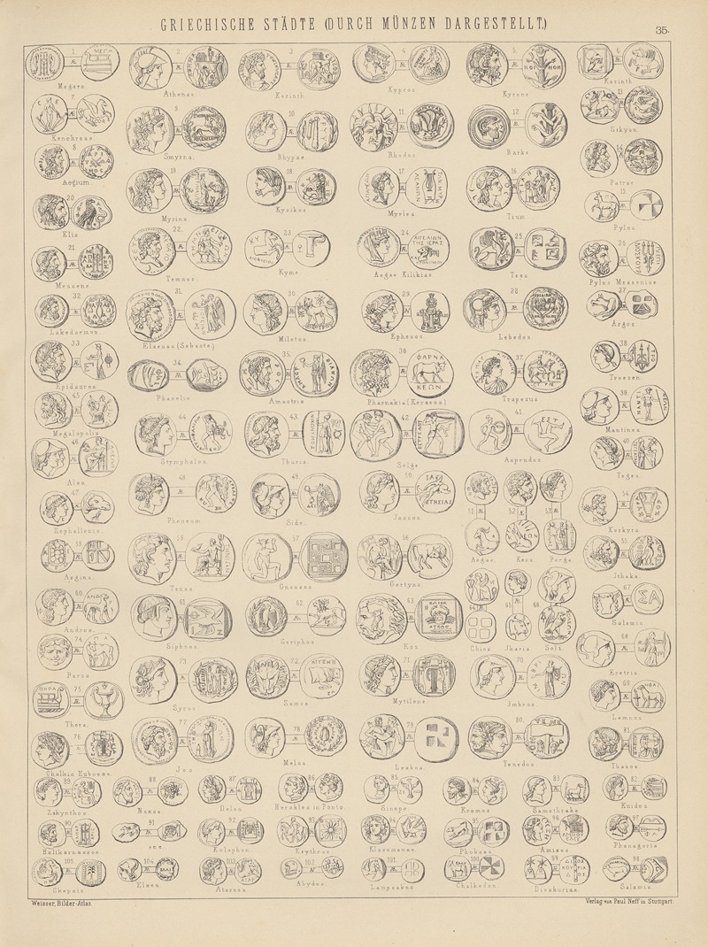 Ludwig Weisser - Bilder-Atlas zur Weltgeschichte Pl.035