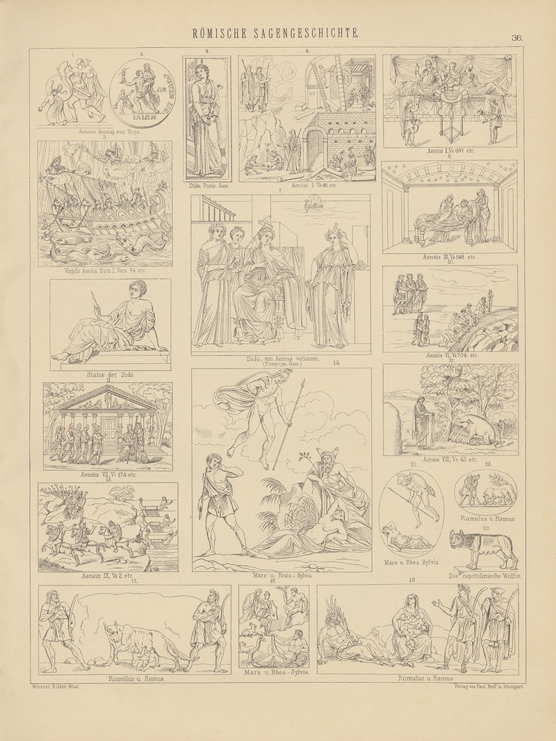 Ludwig Weisser - Bilder-Atlas zur Weltgeschichte Pl.036