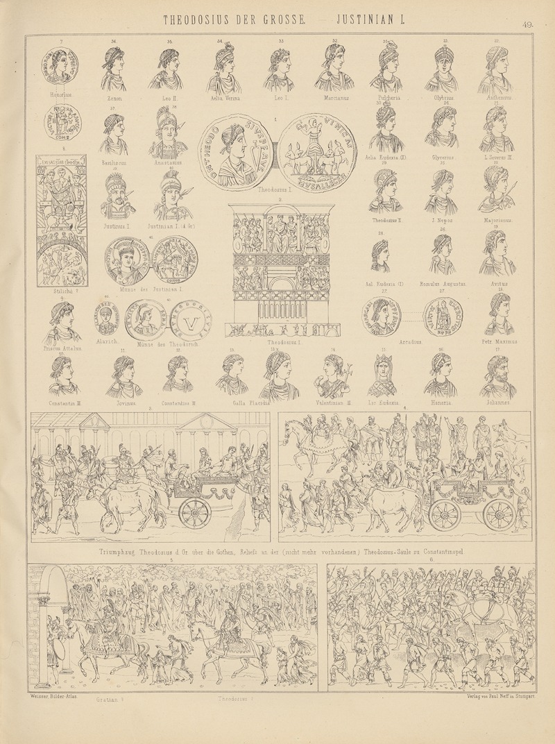 Ludwig Weisser - Bilder-Atlas zur Weltgeschichte Pl.049