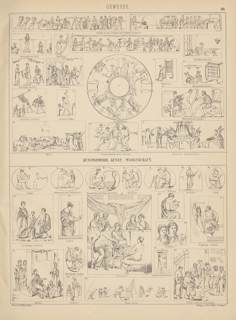 Ludwig Weisser - Bilder-Atlas zur Weltgeschichte Pl.068
