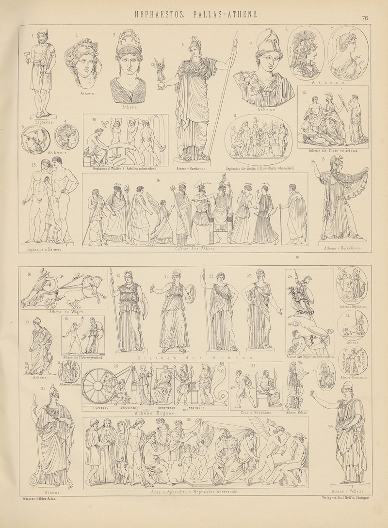 Ludwig Weisser - Bilder-Atlas zur Weltgeschichte Pl.075