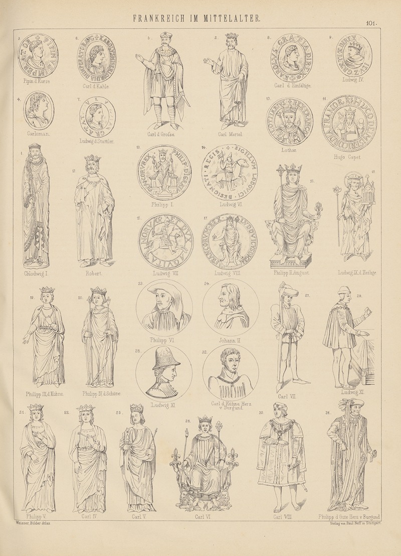 Ludwig Weisser - Bilder-Atlas zur Weltgeschichte Pl.100