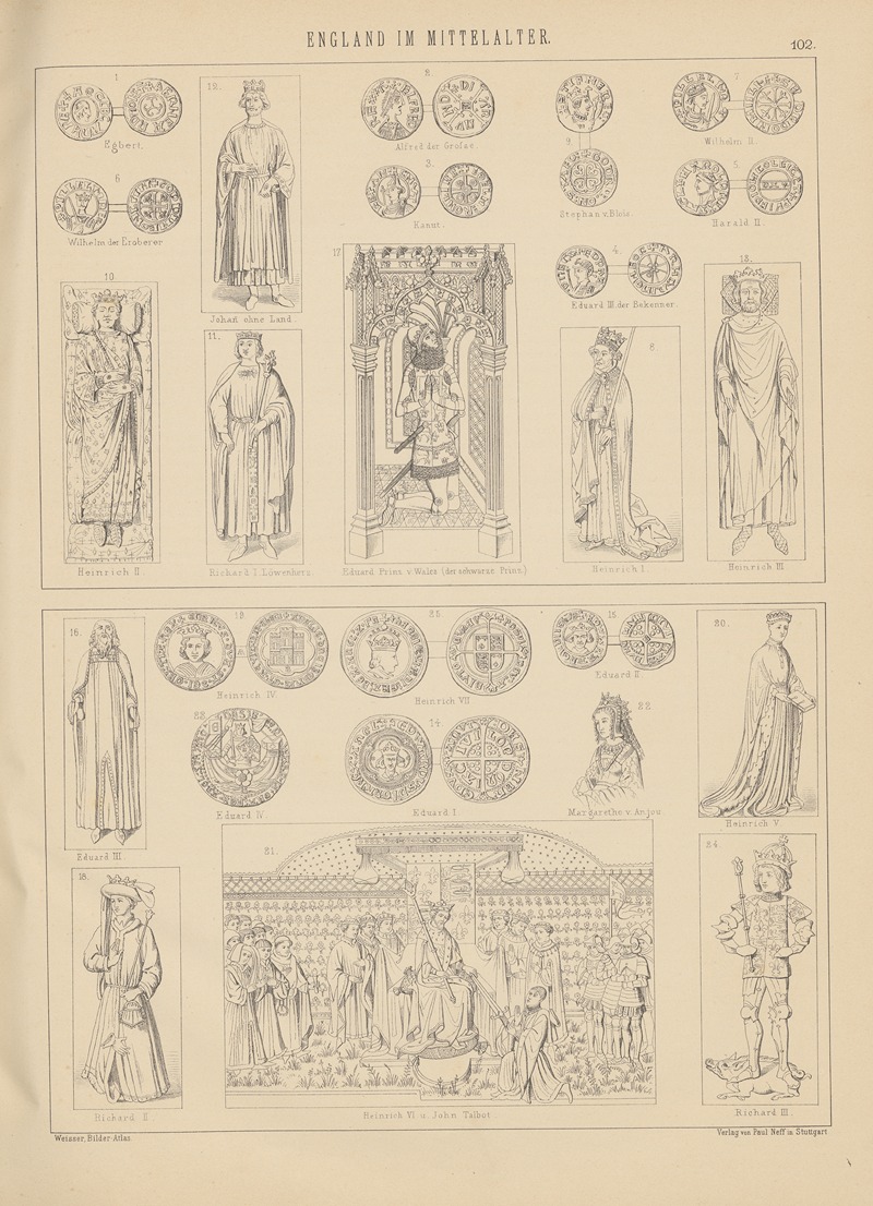 Ludwig Weisser - Bilder-Atlas zur Weltgeschichte Pl.101