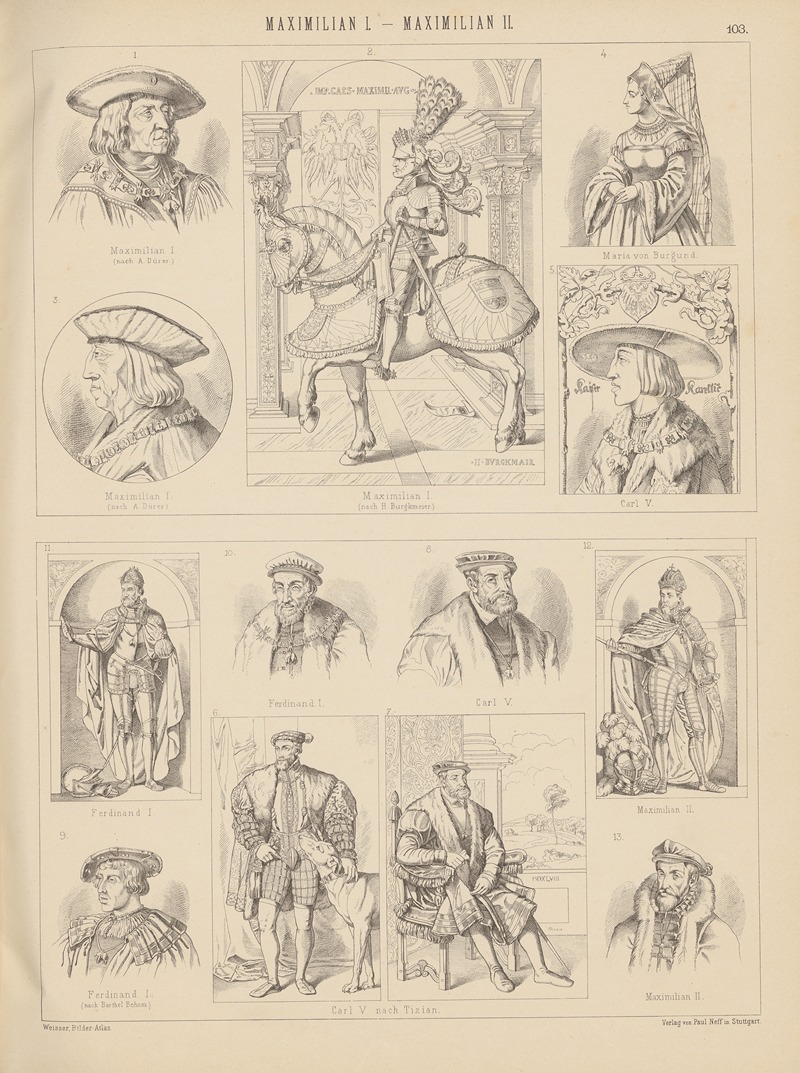 Ludwig Weisser - Bilder-Atlas zur Weltgeschichte Pl.102