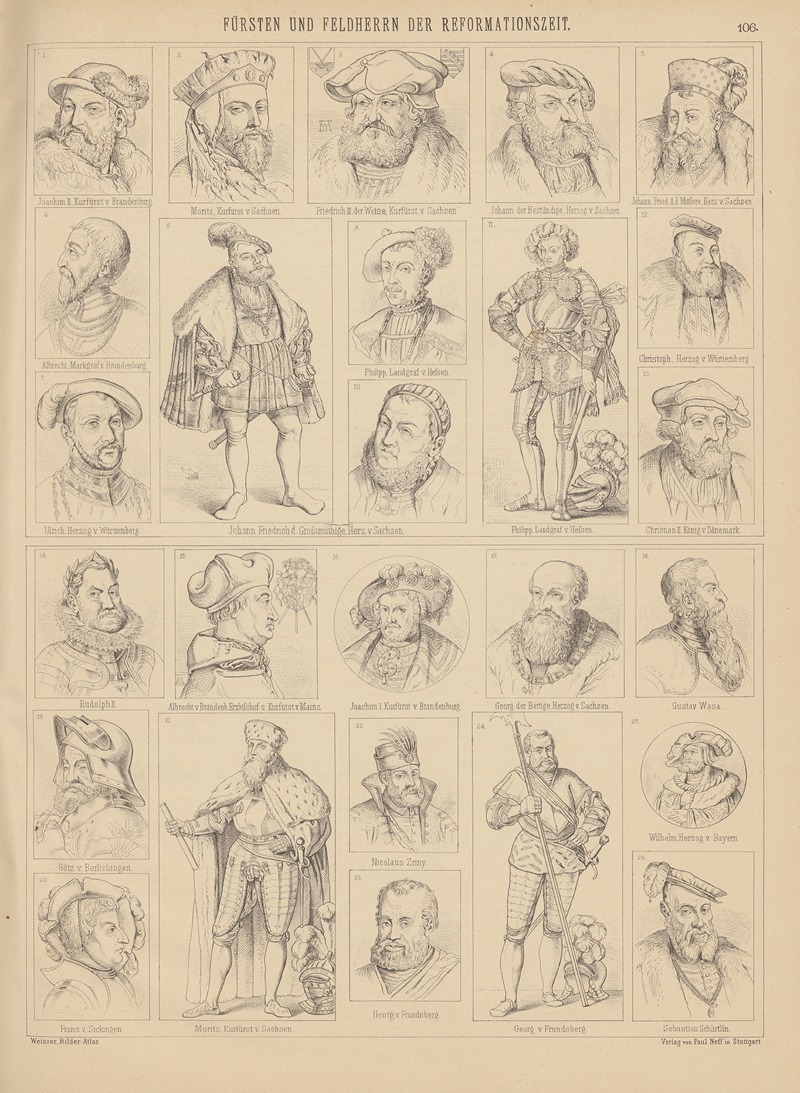 Ludwig Weisser - Bilder-Atlas zur Weltgeschichte Pl.105