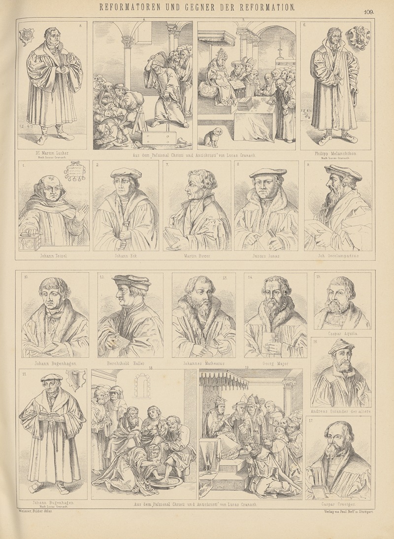 Ludwig Weisser - Bilder-Atlas zur Weltgeschichte Pl.108
