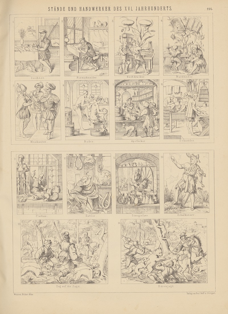 Ludwig Weisser - Bilder-Atlas zur Weltgeschichte Pl.113
