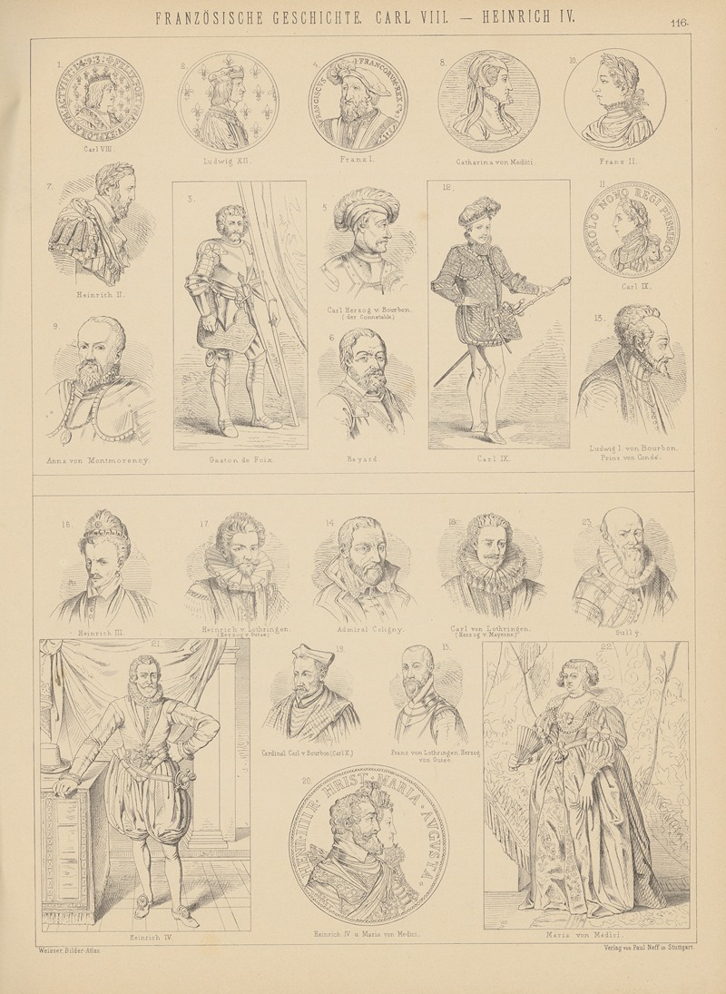 Ludwig Weisser - Bilder-Atlas zur Weltgeschichte Pl.115