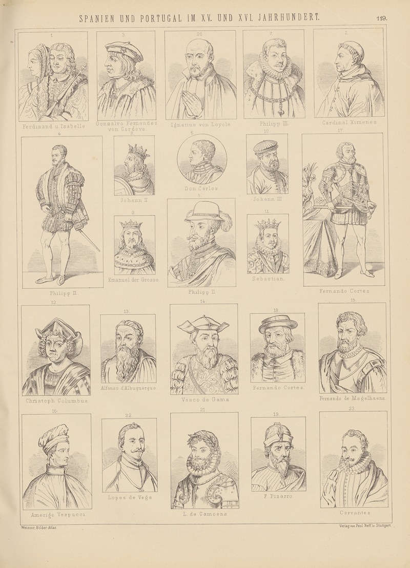 Ludwig Weisser - Bilder-Atlas zur Weltgeschichte Pl.118