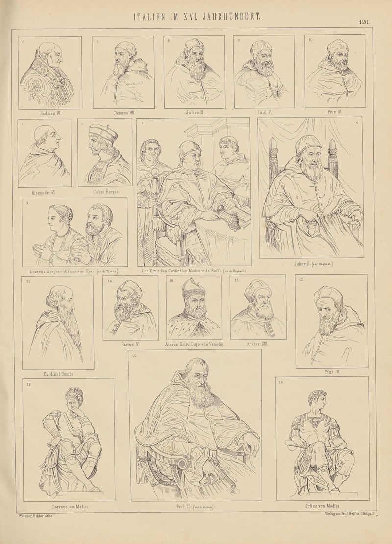 Ludwig Weisser - Bilder-Atlas zur Weltgeschichte Pl.119