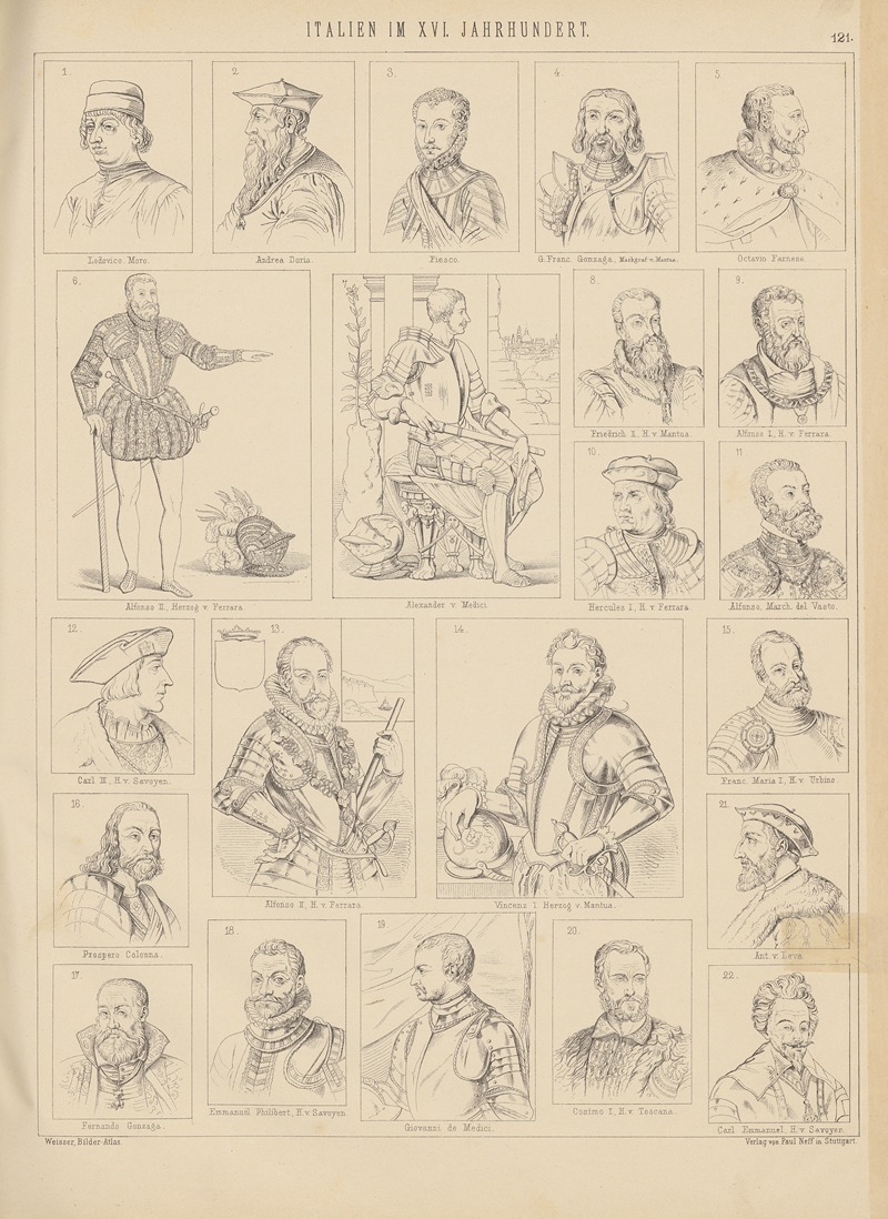 Ludwig Weisser - Bilder-Atlas zur Weltgeschichte Pl.120