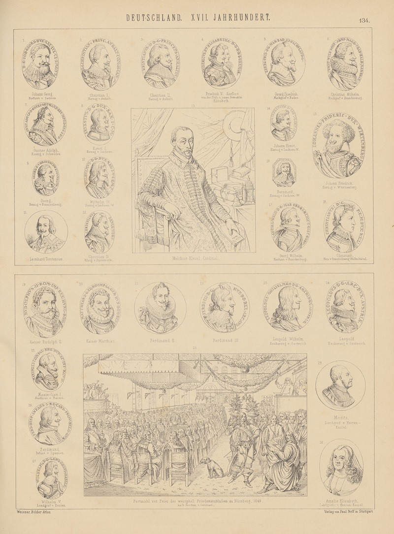 Ludwig Weisser - Bilder-Atlas zur Weltgeschichte Pl.133