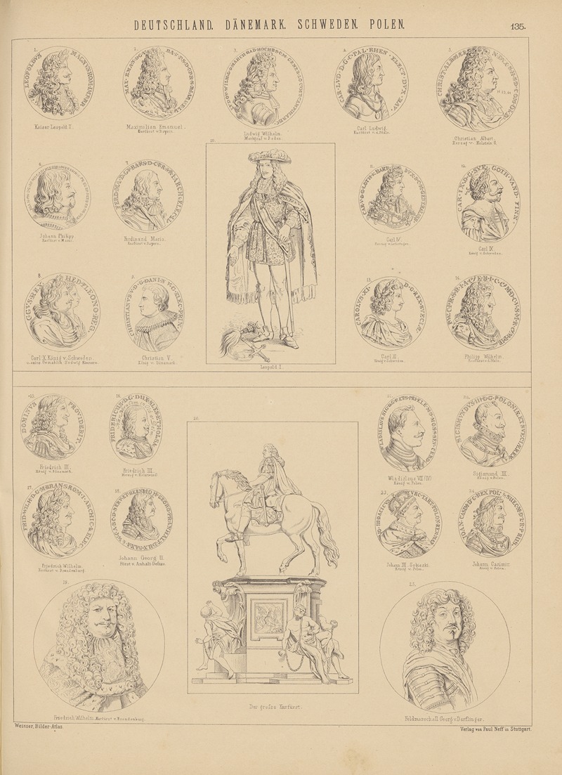 Ludwig Weisser - Bilder-Atlas zur Weltgeschichte Pl.134