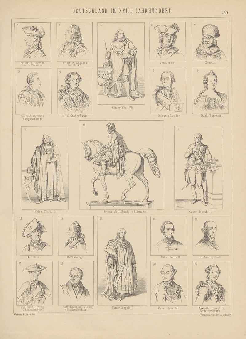 Ludwig Weisser - Bilder-Atlas zur Weltgeschichte Pl.138