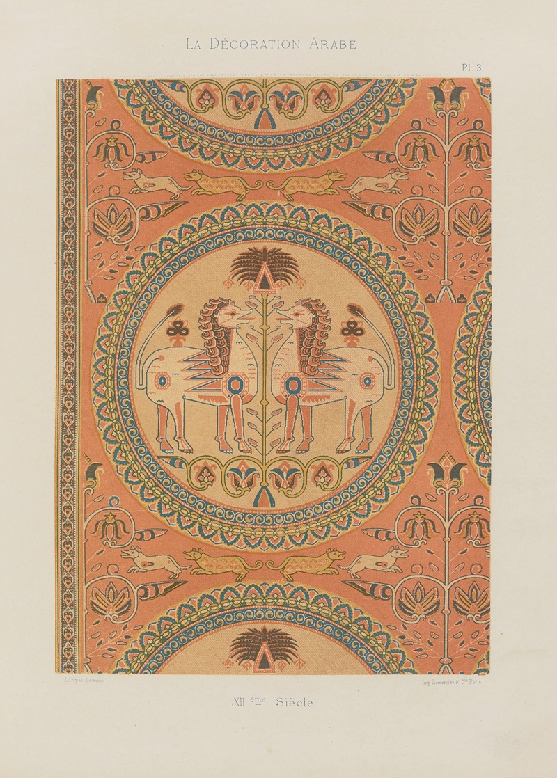Marpon et Flammarion - La Décoration arabe Pl.02