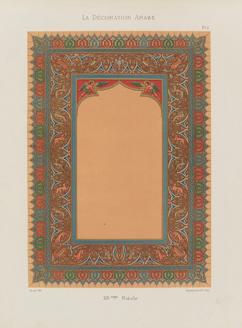 Marpon et Flammarion - La Décoration arabe Pl.03