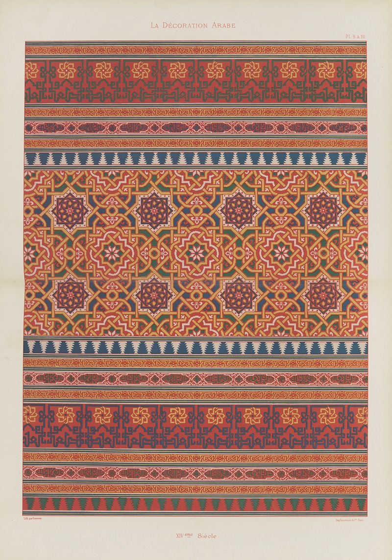 Marpon et Flammarion - La Décoration arabe Pl.06
