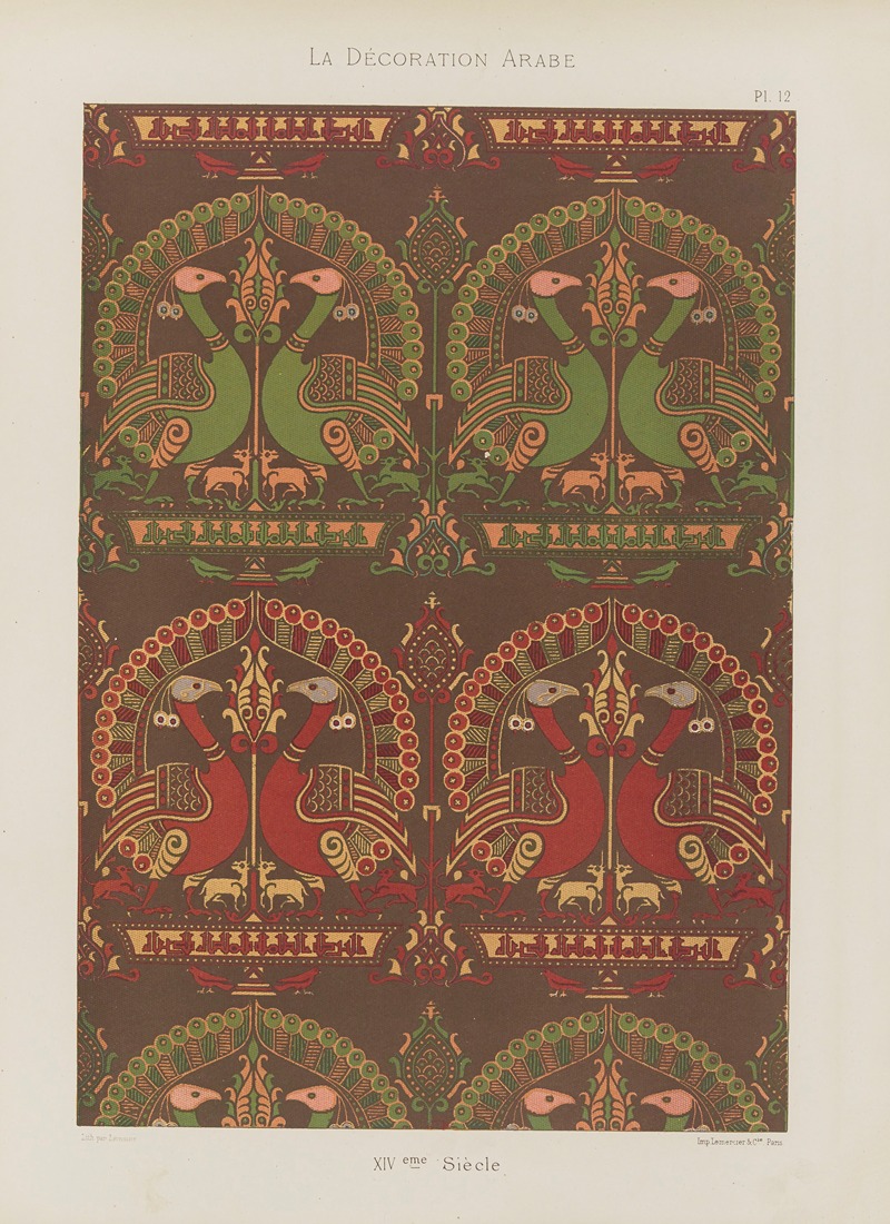 Marpon et Flammarion - La Décoration arabe Pl.08