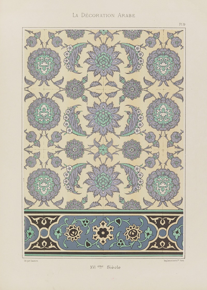 Marpon et Flammarion - La Décoration arabe Pl.14