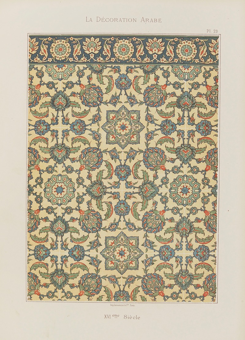 Marpon et Flammarion - La Décoration arabe Pl.18