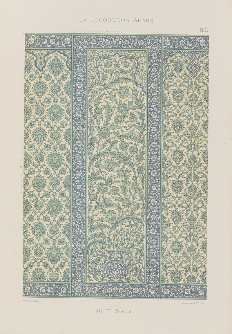 Marpon et Flammarion - La Décoration arabe Pl.21