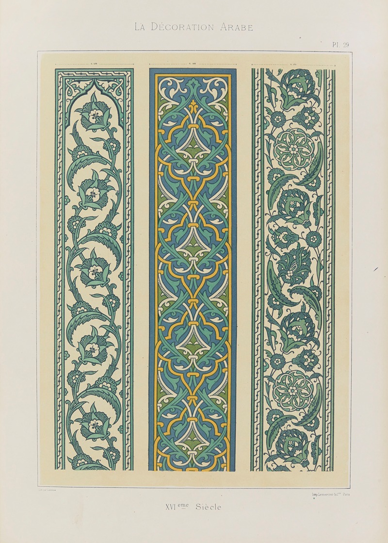 Marpon et Flammarion - La Décoration arabe Pl.22